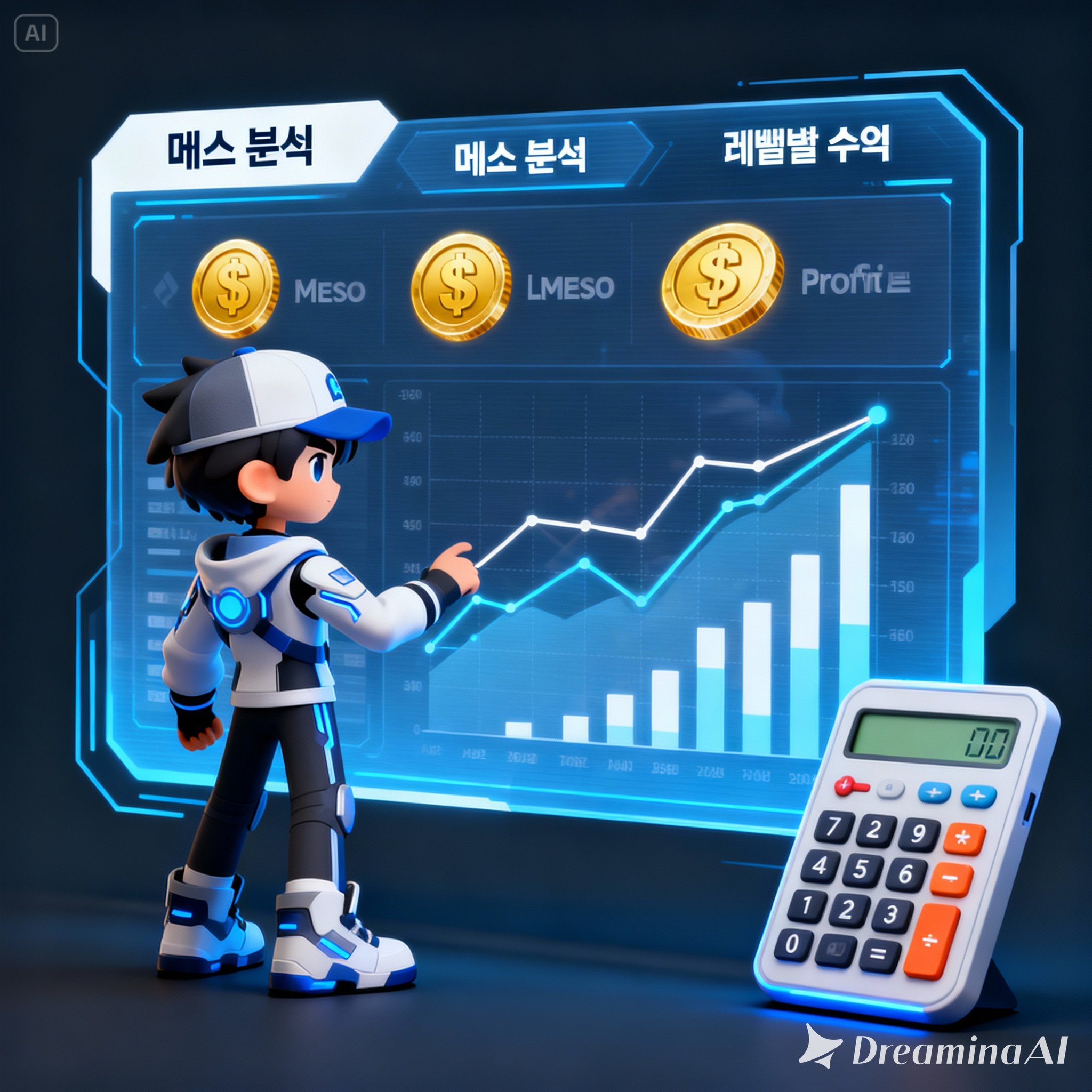 사냥터 메소 계산기