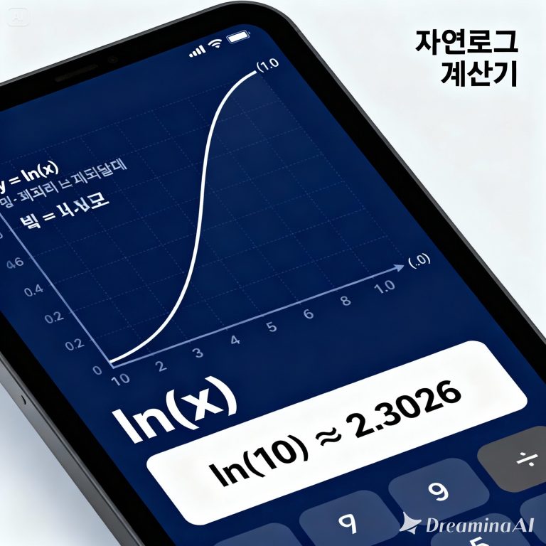 자연 로그 계산기