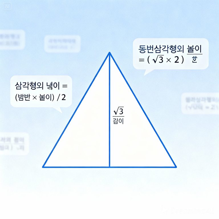 정삼각형 높이 계산기