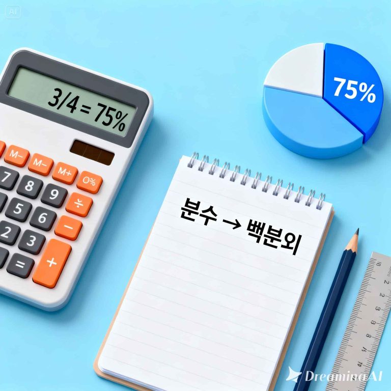 분수 백분율 계산기