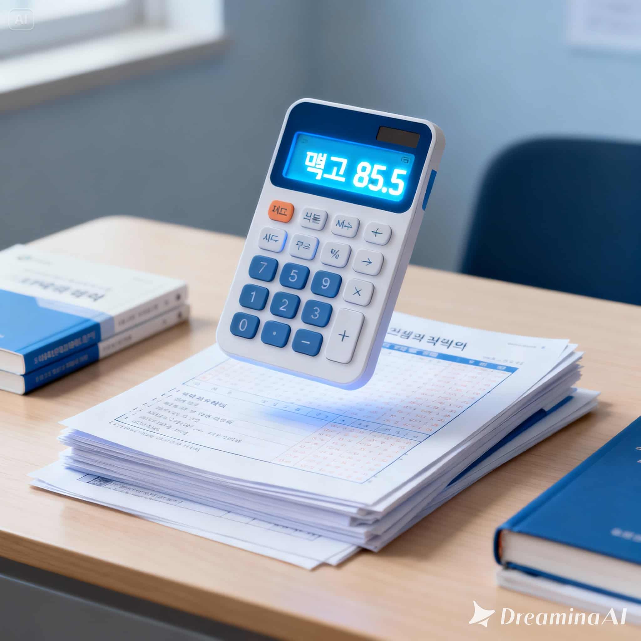 시험 점수 평균 계산기