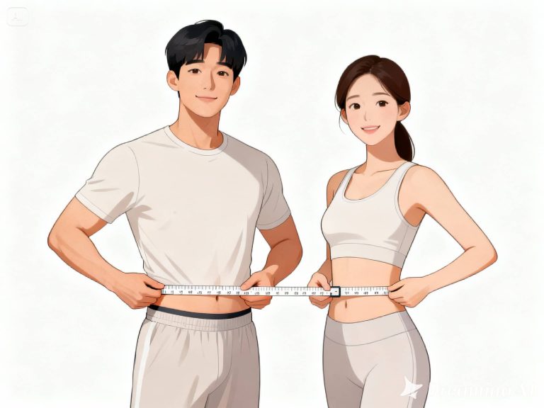 허리 둘레 계산기