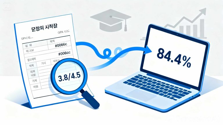 학점 백분율 계산기