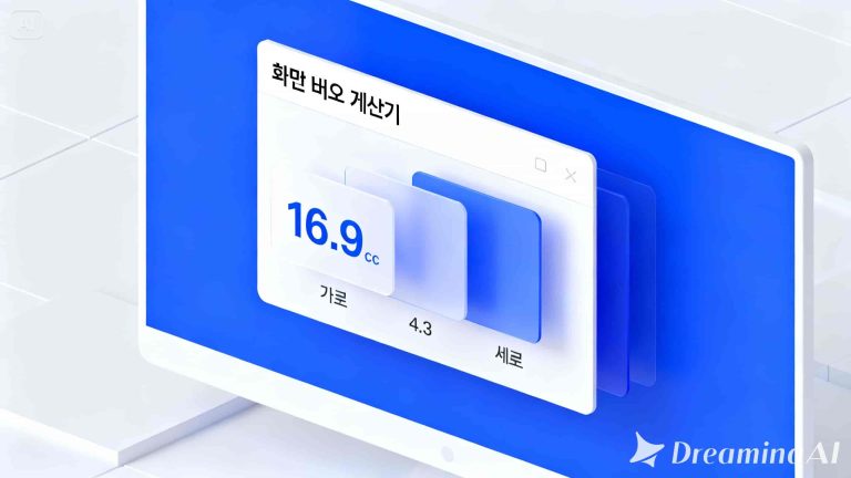 화면 비율 계산기